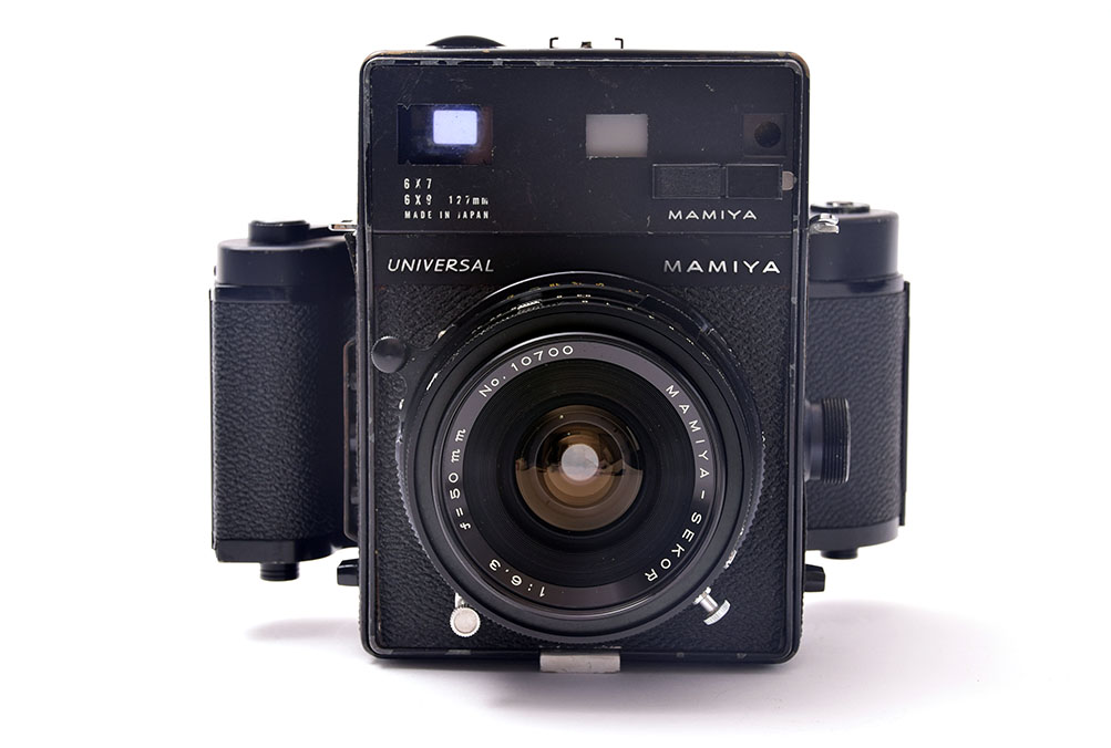 マミヤ ユニバーサルプレス ブラック SEKOR50mmF6.3付中古カメラ