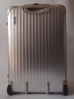 廃盤品】リモワ トパーズ 2輪 32L アルミスーツケース青ロゴ機内持込可