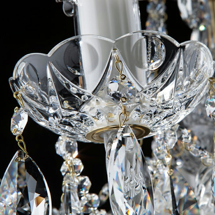 楽天市場】【受注生産】チェコ製 ボヘミアンクリスタル シャンデリア 8