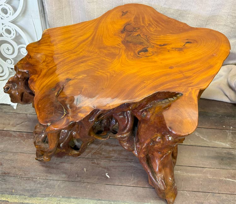 楽天市場】送料無料 自然木 木の根 座卓 低い テーブル W100cm 花台