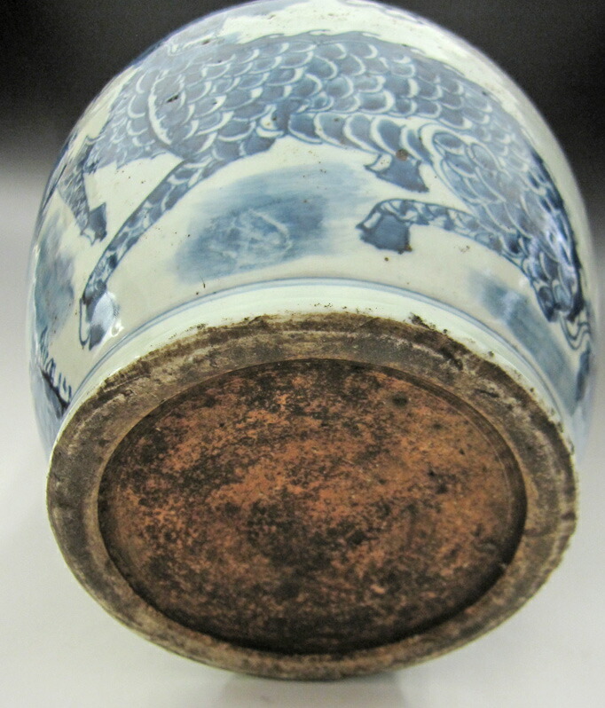 古染付 中国 小壷 麒麟 無傷 高5.8cm 古染付 中国 小壷 麒麟 無傷 高