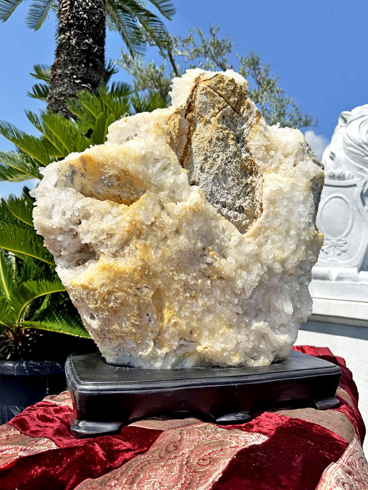 天然石 特大 水晶 クラスター 台座付き 楽天市場】天然 水晶