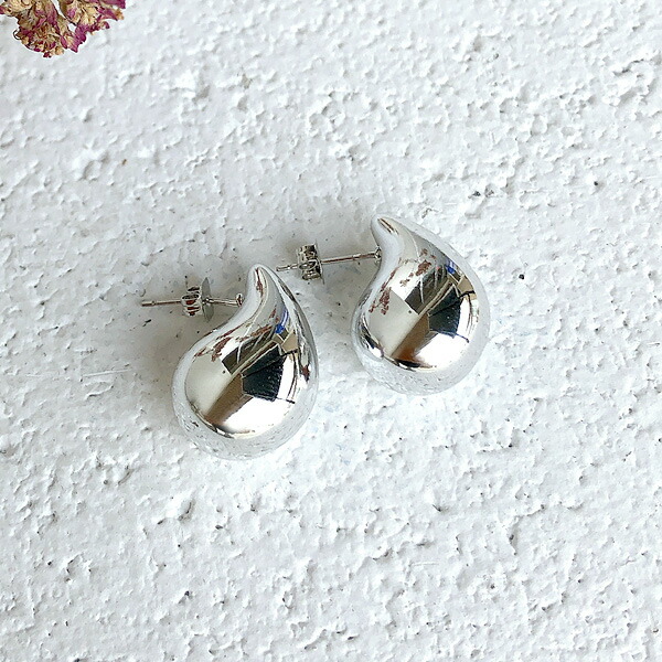 純銀 Sterling silver スターリングシルバー ピアスドバスケット 純銀