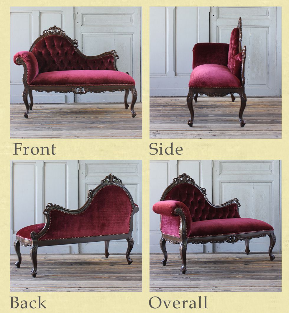 アンティーク ソファー 猫脚 シンフォニーシリーズ 1048-5F41B レトロ