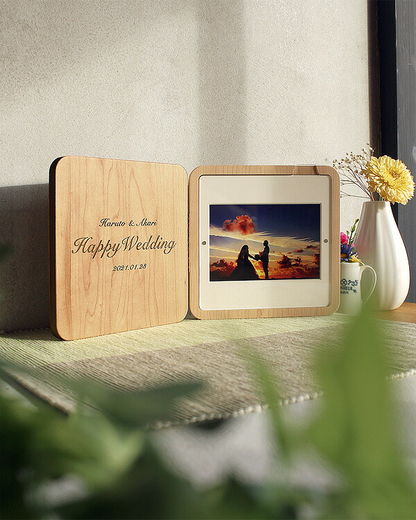 楽天市場】【 Hacoa 公式 】 フォトスタンド 木製 ギフト 名入れ 写真