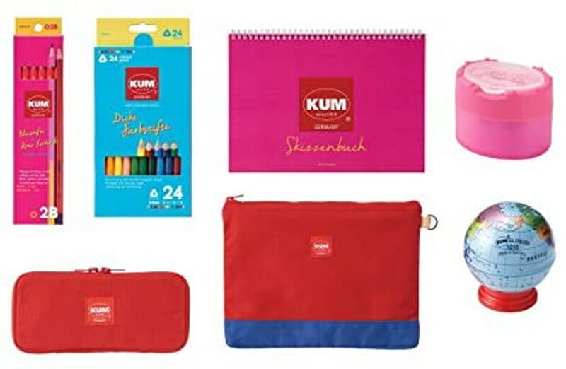 文具セット KUMギフトセットL 赤 KMG7 文房具セット | あいうえお順