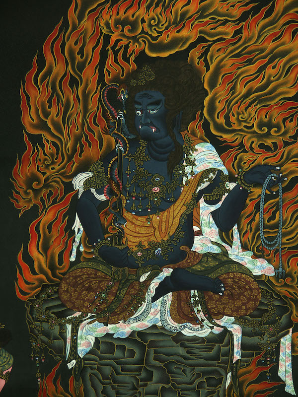 楽天市場】仏画掛け軸 不動明王 肉筆画 一点もの : 仏像仏画チベット