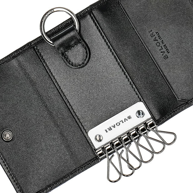ブルガリ キーケース メンズ レディース BVLGARI レザー 280887 BLK
