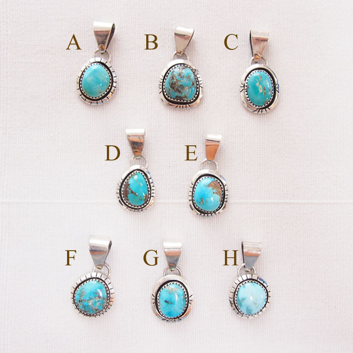 平*＊様 インディアンジュエリー ターコイズ ナバホ ペンダント H