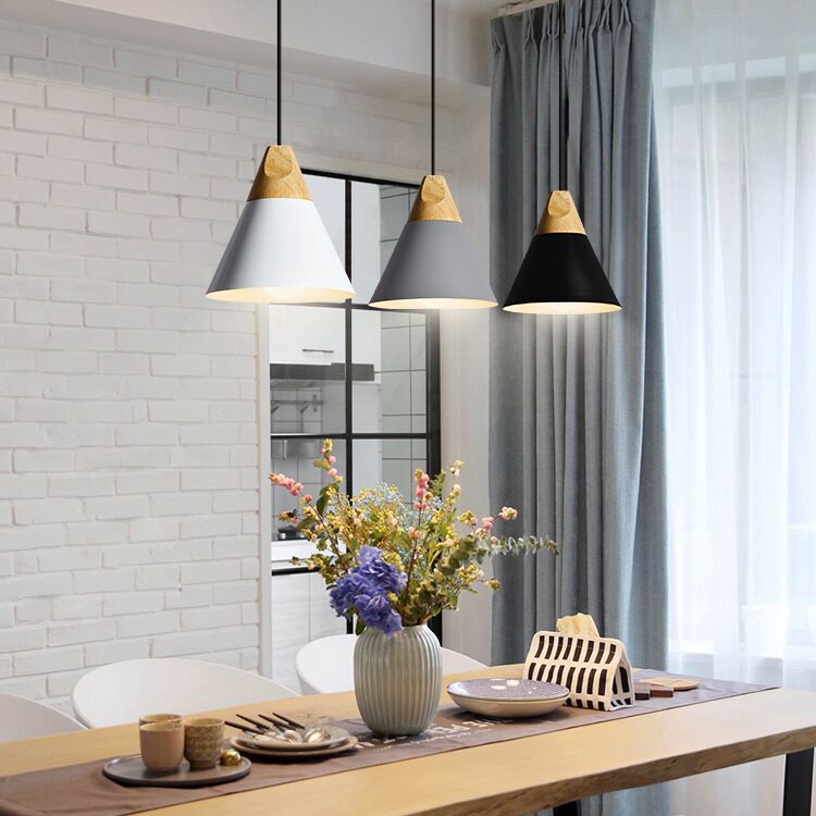 逆さ ペンダントライト おしゃれ照明 ハンドメイド グレー コード 90cm