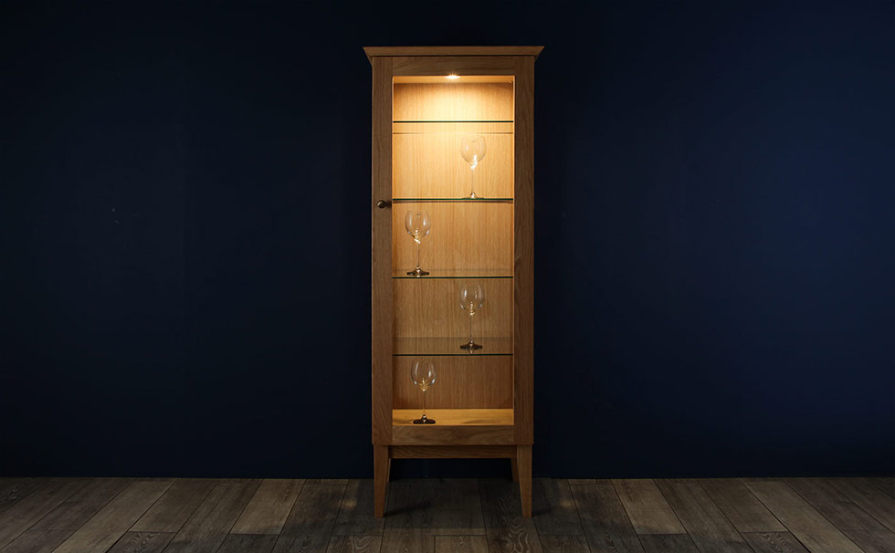 楽天市場】[Daisy / デイジー] ガラスキャビネット 55cm オーク