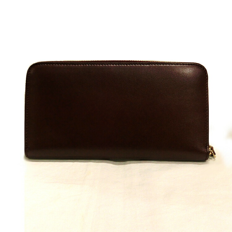 良上品】ジルサンダー 折財布 茶 AA250-15