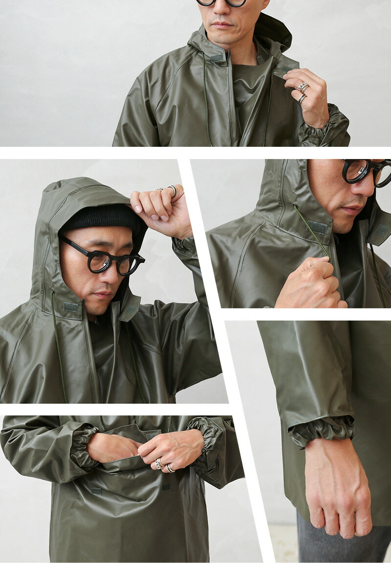 楽天市場】実物 新品 デッドストック フランス軍 PVC レインパーカー