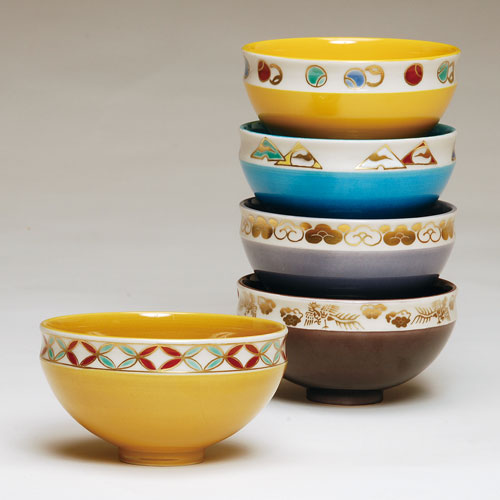 楽天市場】茶道具 抹茶碗 数茶碗 帯七宝 5客 中村与平作 : 茶道具