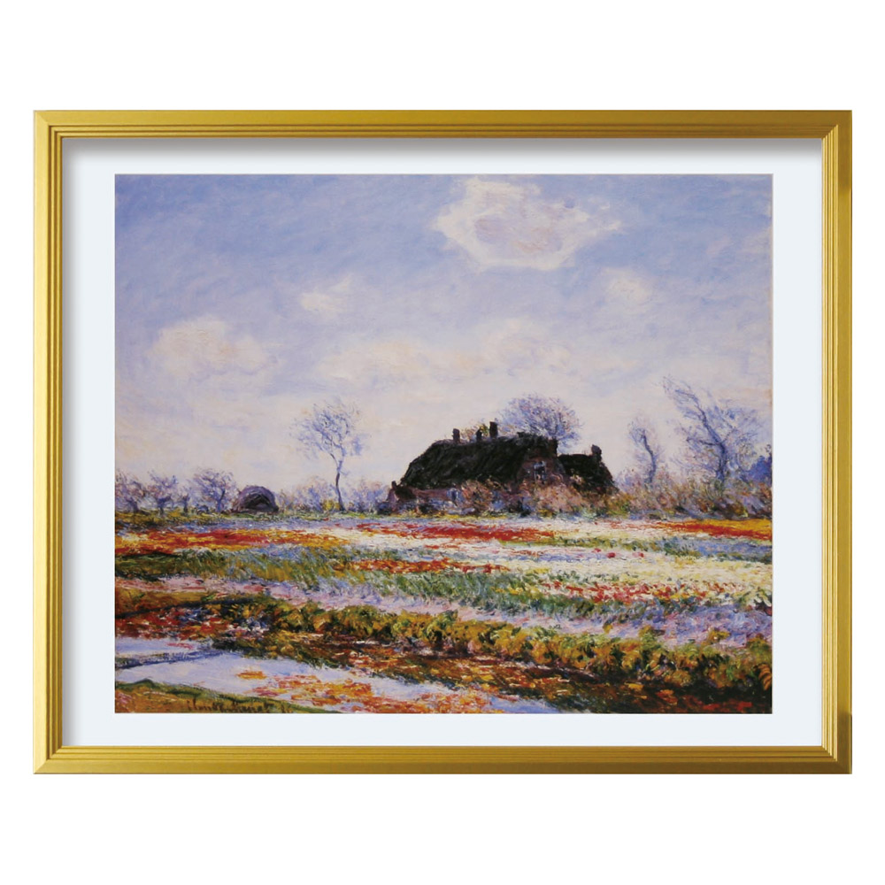 ☆秀作☆ 手書き油絵 クロード・モネ 水辺 ベンヌクール（大）肉筆絵画