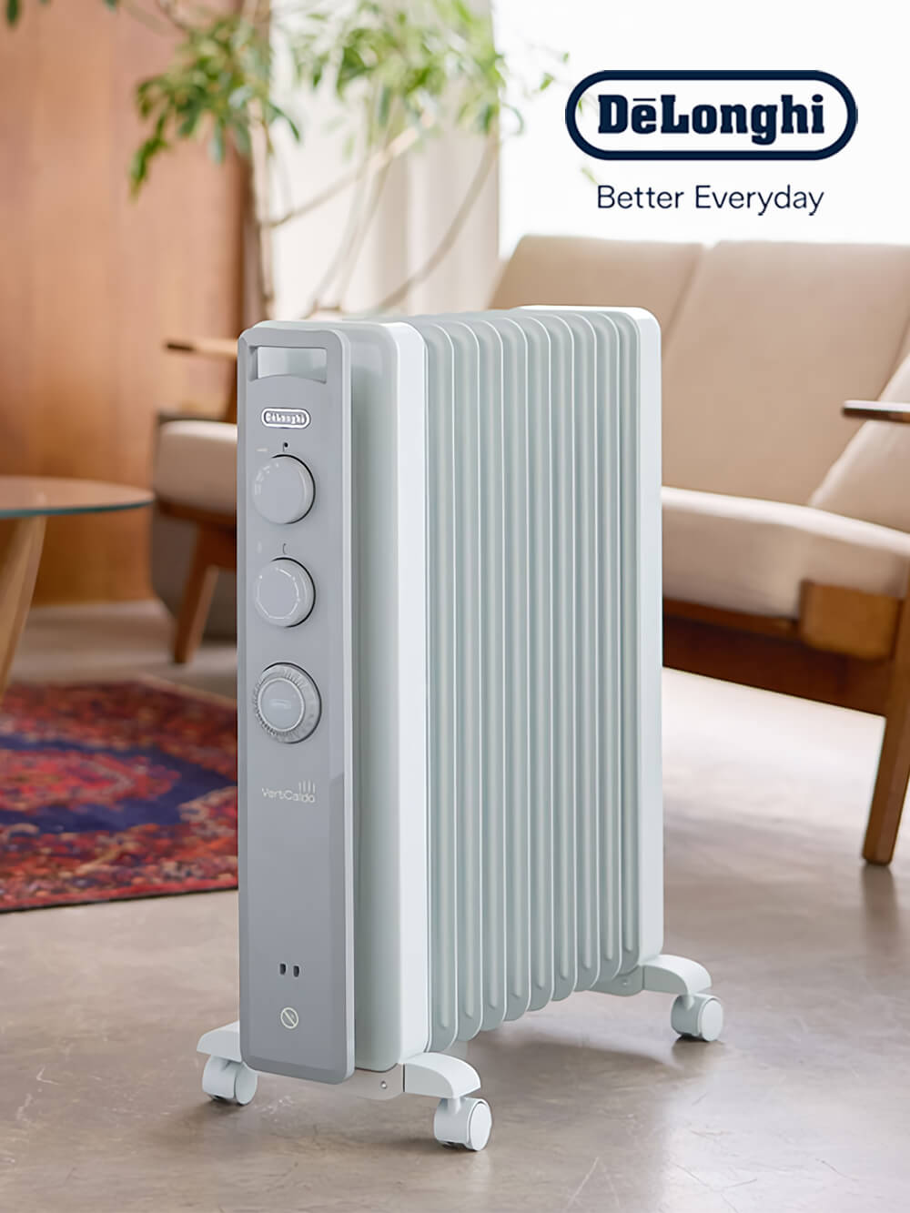 デロンギ ヴェルティカルド オイルヒーター オイルヒーター デロンギ