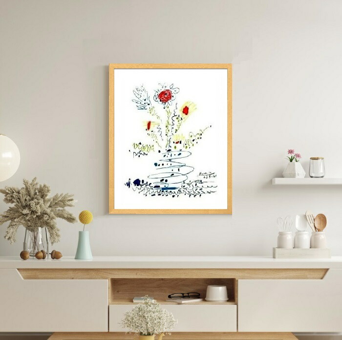 楽天市場】【パブロ・ピカソ 額装 絵画 アートポスター】サマーブーケ