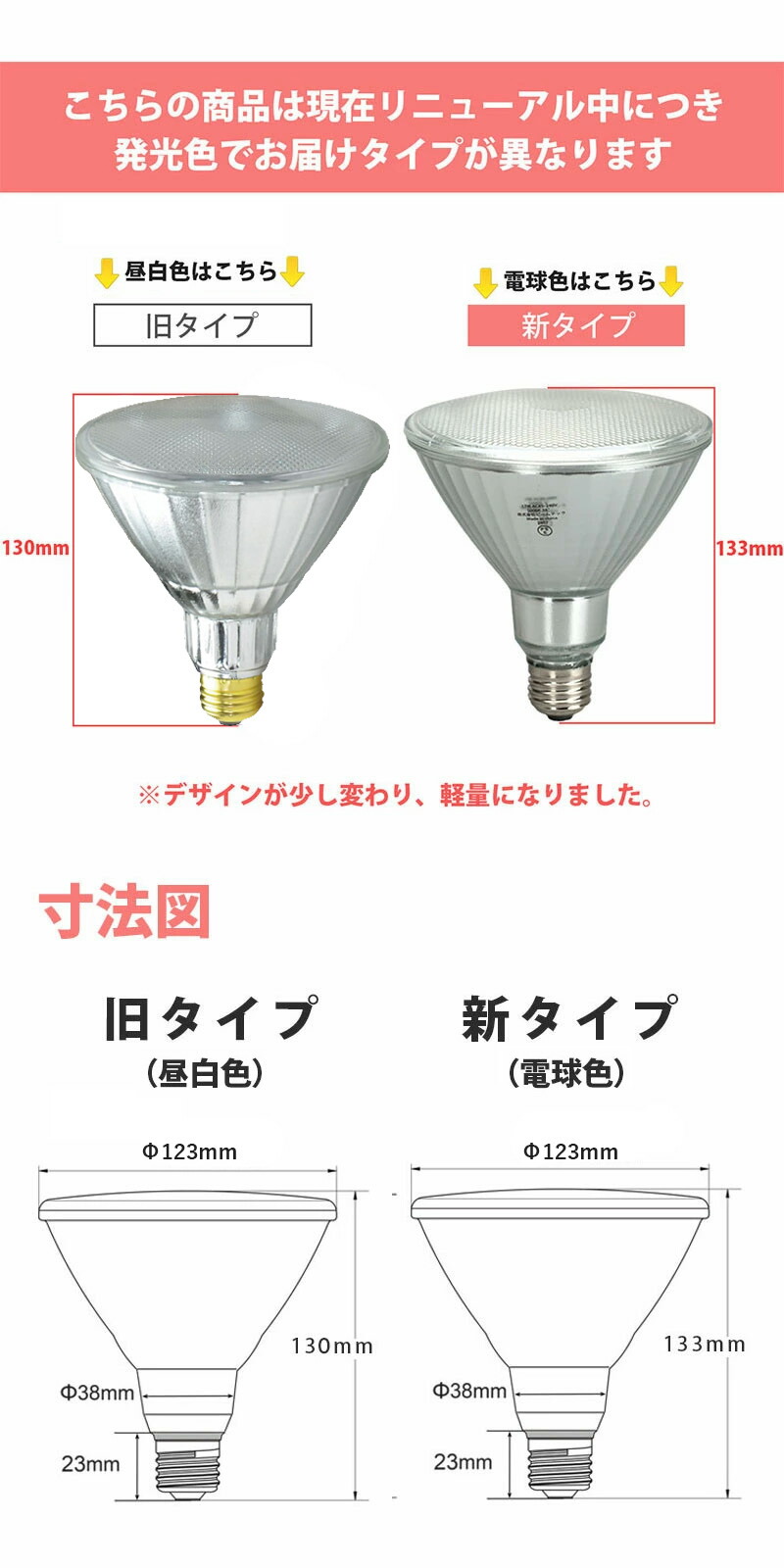 楽天市場】LED スポットライト 電球 E26 ハロゲン 100W 相当 38度 防雨