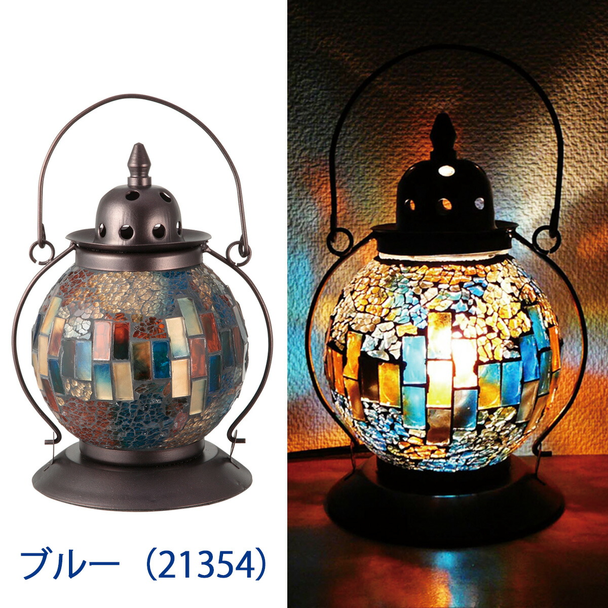 楽天市場】モザイクランプ クリムト ランタン型 21354 21355 21356