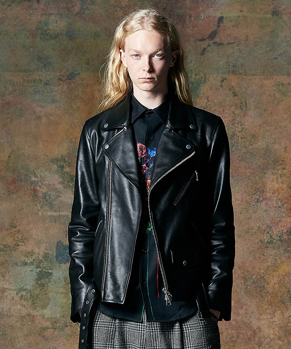 楽天市場】glamb グラム Calf Leather Riders Jacket カーフレザー