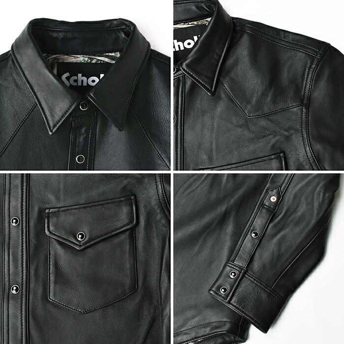 楽天市場】Schott ショット ラムレザー ウエスタンシャツ / メンズ