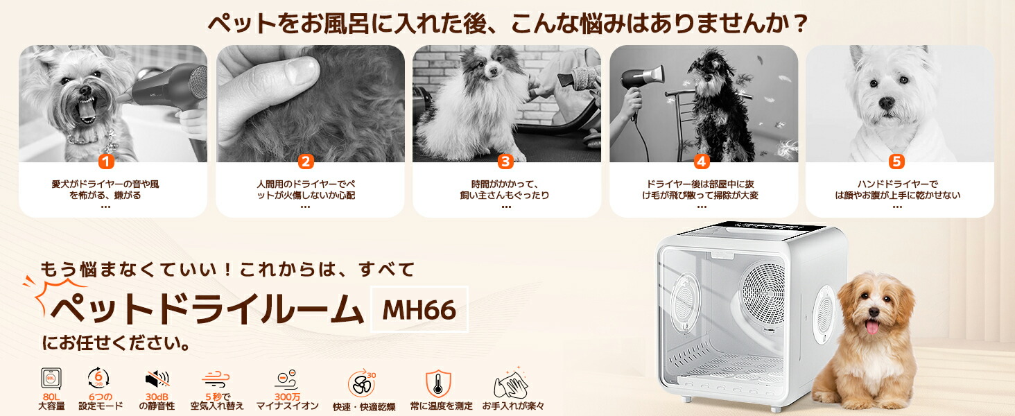 楽天市場】【COVELL公式】 ペット ドライヤー ペットドライルーム 猫犬