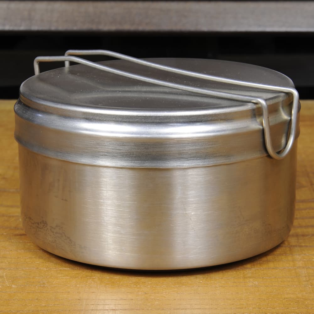 楽天市場】チェコ軍放出品 メスキット ステンレス製 2ピースクッカー