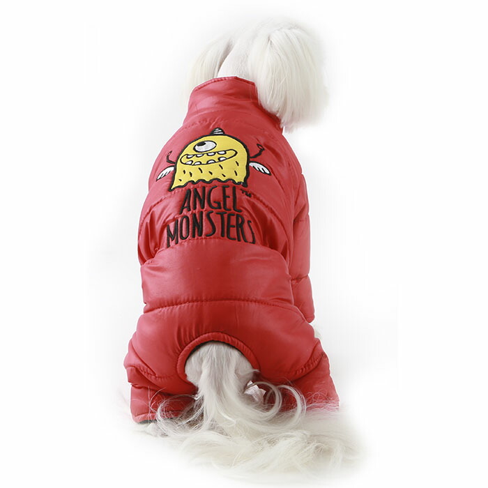 犬用 PAモンスターパデッドオーバーオール女の子用：S,SM,M,ML,L,XL