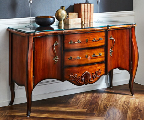 キッチンボード サイドボード アンティーク家具 大型 扉付 テレビ