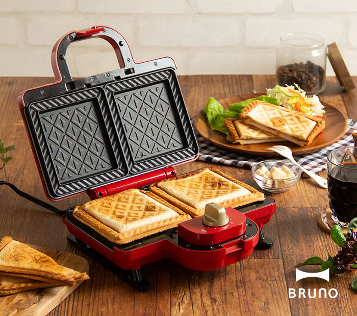 インテリアショップe-goods / BRUNO ホットサンドメーカー ダブル