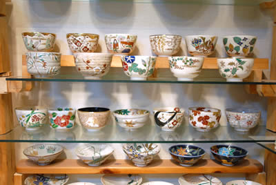 京焼 清水焼 燦光窯 井川和夫 菓子器 大鉢 片口 金彩 骨董 茶道具