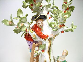 りんごミカン✤マイセン(Meissen)フィギュリン『リュートを弾く少女