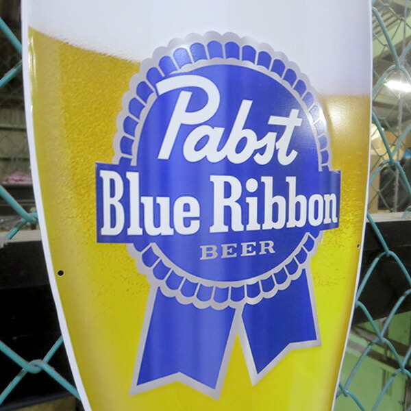 楽天市場】パブストブルーリボン ビール 大型 ブリキ看板 パブスト