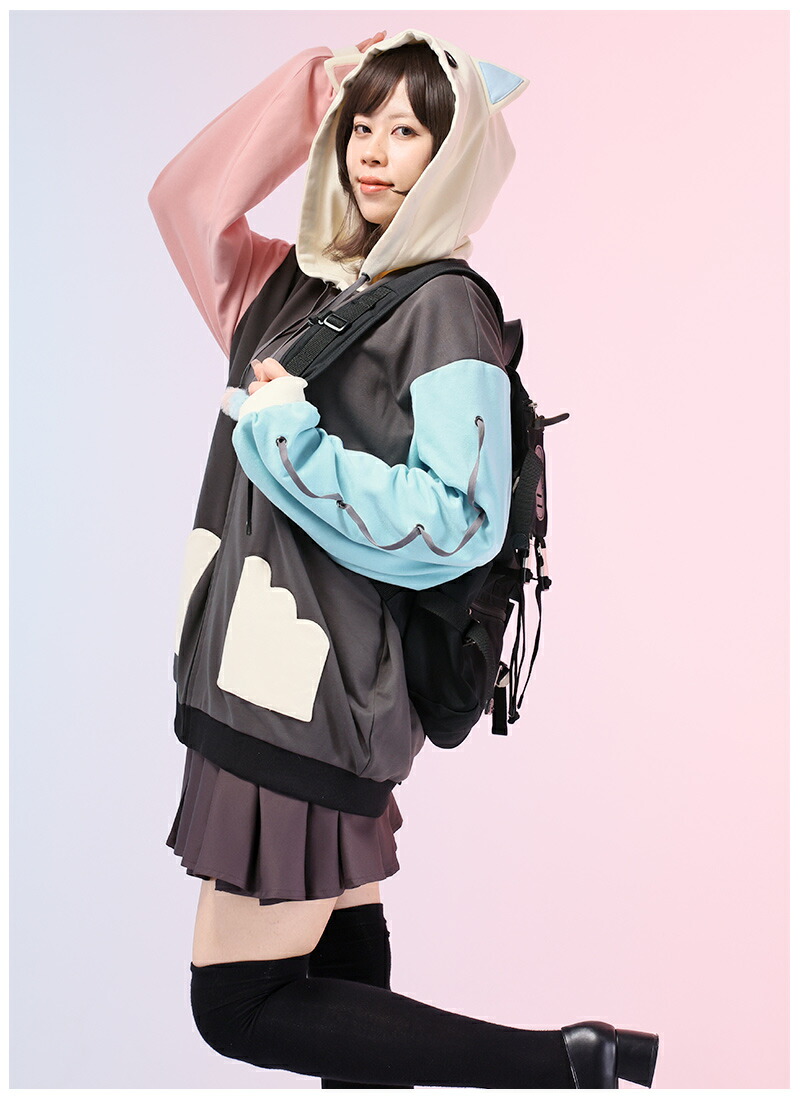 コラボ Vのみけおうちゃんとお揃いフード付きパーカー ｜ Favorite