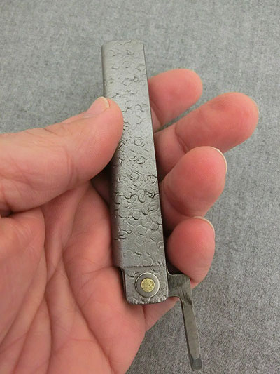 富田修 とみたおさむ 鎚目乱刃 極軟鉄鍛造 剣先タイプ 肥後守肥後小刀