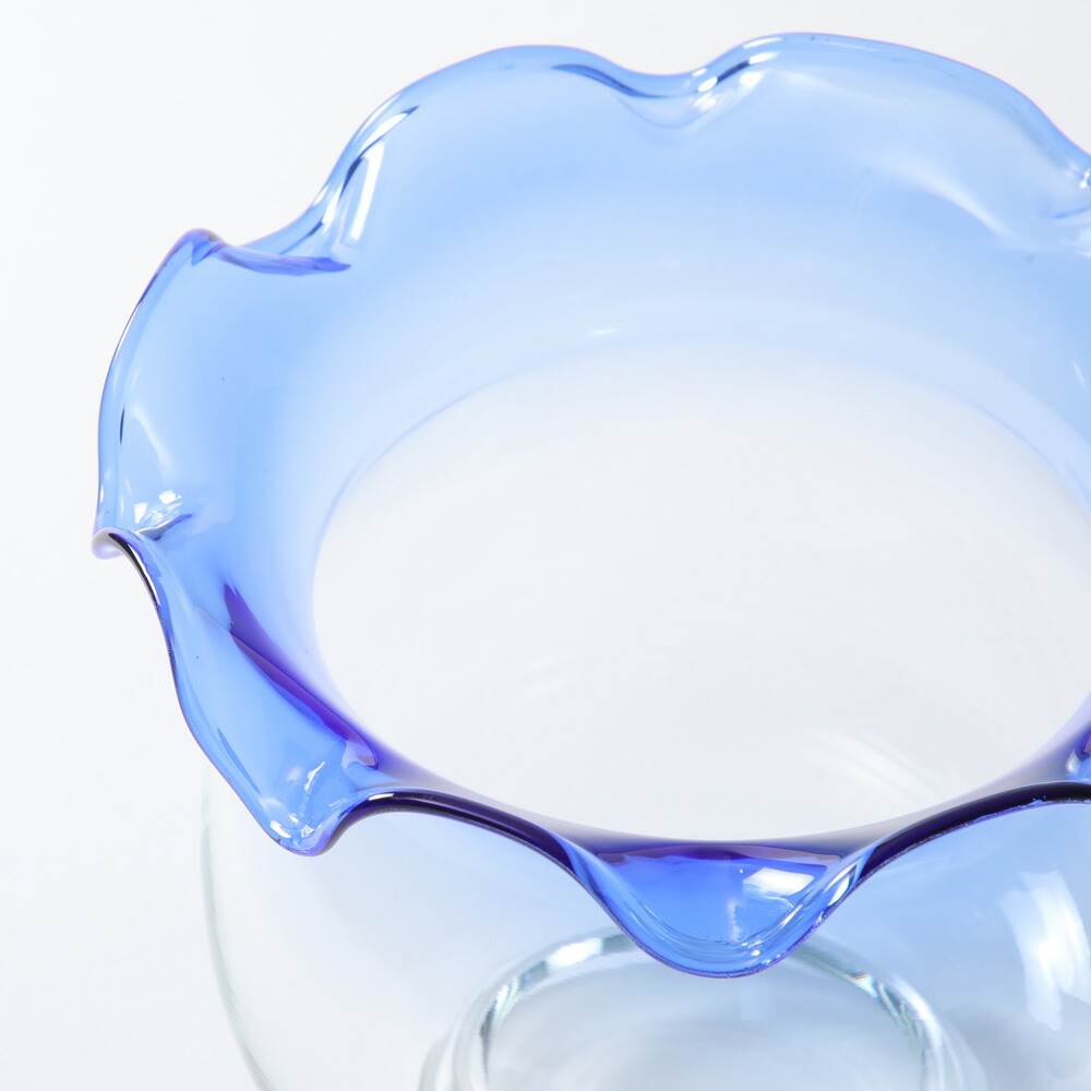 楽天市場】廣田硝子 金魚鉢 青 きんぎょ鉢 水槽 アクアリウム 昭和