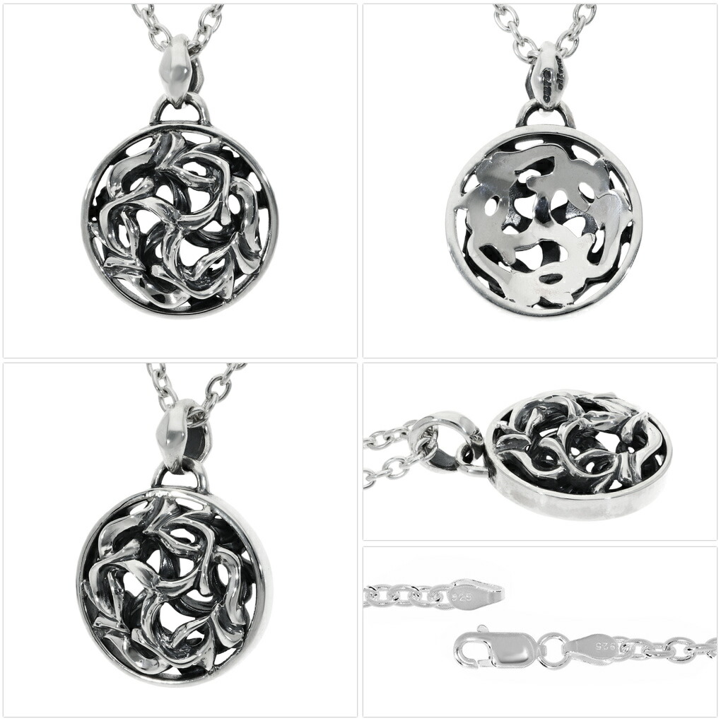 楽天市場】選べる2種 ラウンド バイン ネックレス ペンダント