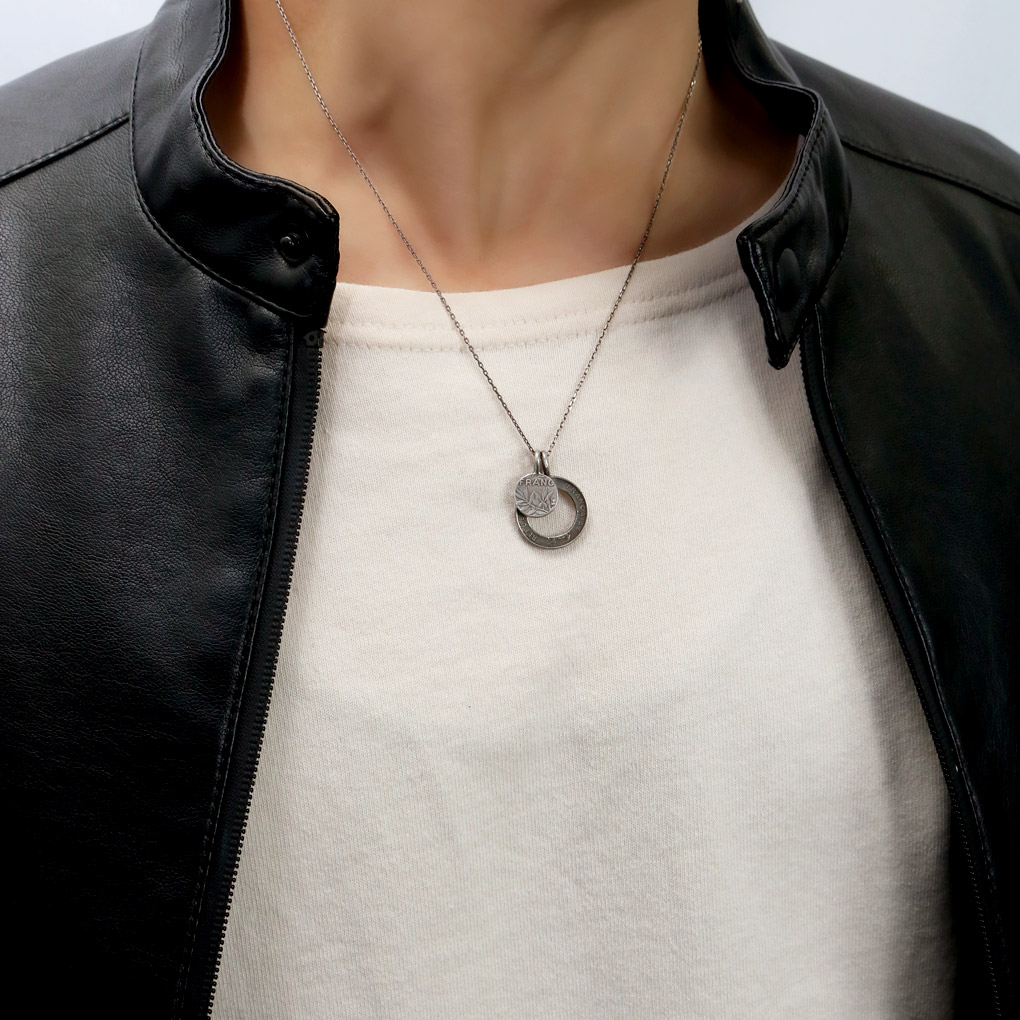 THEFT セフト シルバーコイン ネックレス ペンダント ペンダントトップ