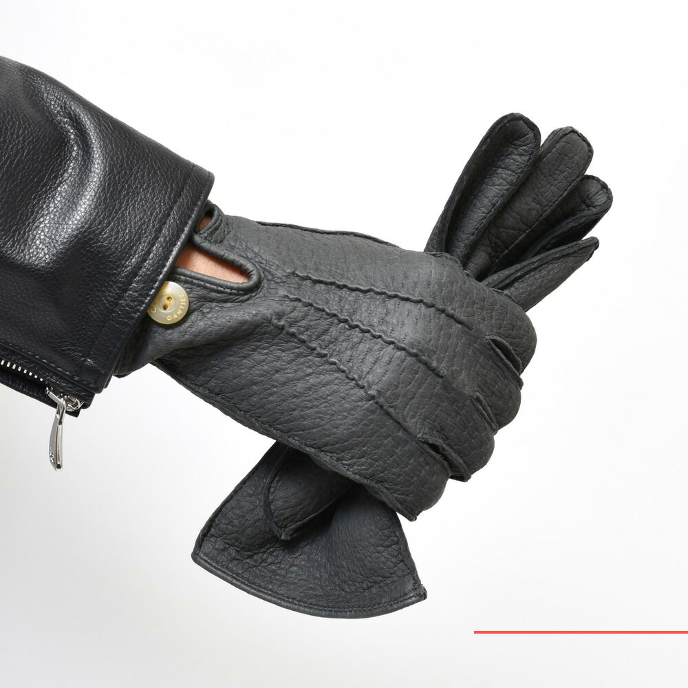 CAUSSE（コース／ガンコス）アンライニングペッカリーグローブ(ボタン