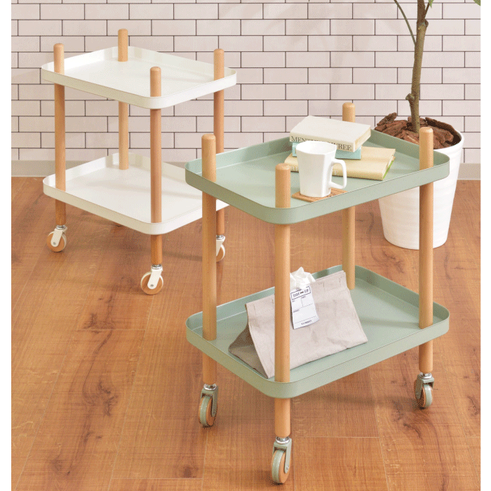 リバーテーブル レジンテーブル サイドテーブル キャスター付き