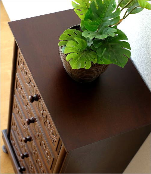 楽天市場】アンティーク風チェスト 猫脚 木製 アンティークサイド