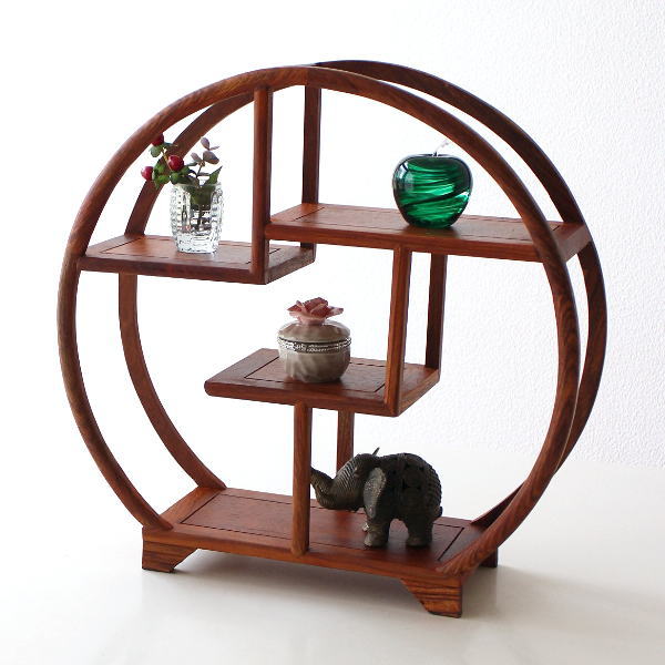 高級 月の形の木の飾り棚 アンティーク 大小2個セット 高級 月の