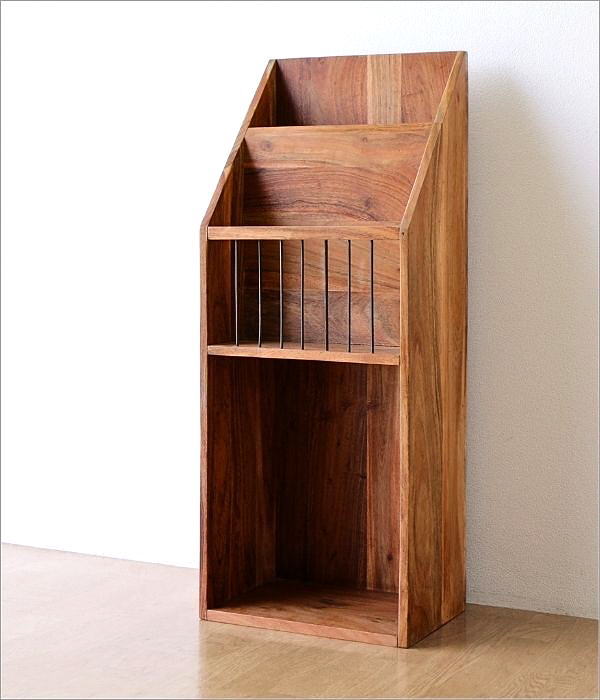 ハ*カ様 綺麗めです。 天然木 チーク無垢材 角棚 オープンシェルフ