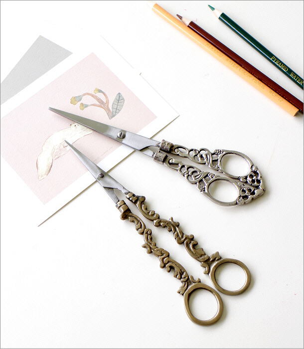 楽天市場】はさみ ハサミ おしゃれ アンティーク シザー オブジェ 置物