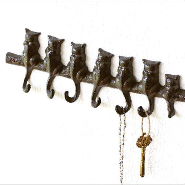 楽天市場】壁掛けフック ウォールフック 猫 ねこ おしゃれ かわいい