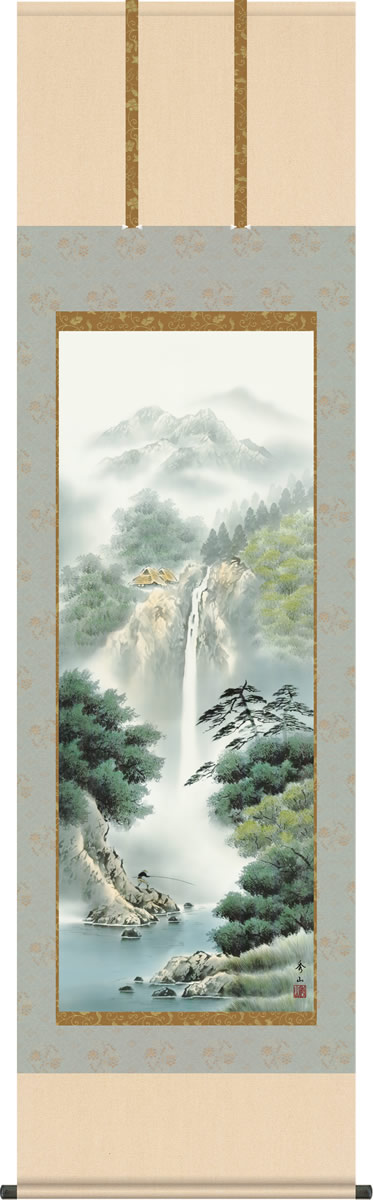 掛け軸（山水画）