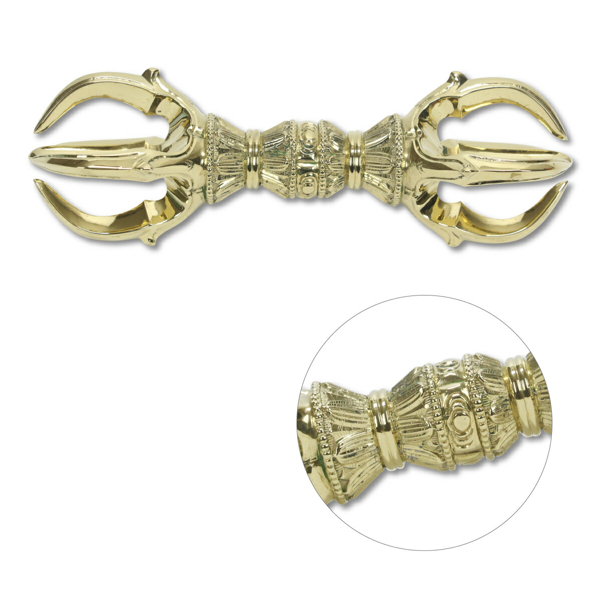 修縁堂】 真言宗 仏教工芸品 不動明王 研磨 独鈷杵 金剛杵 修縁