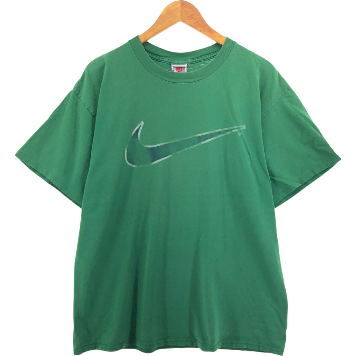 古着 90年代 ナイキ NIKE 銀タグ ロゴプリントTシャツ USA製 メンズXL