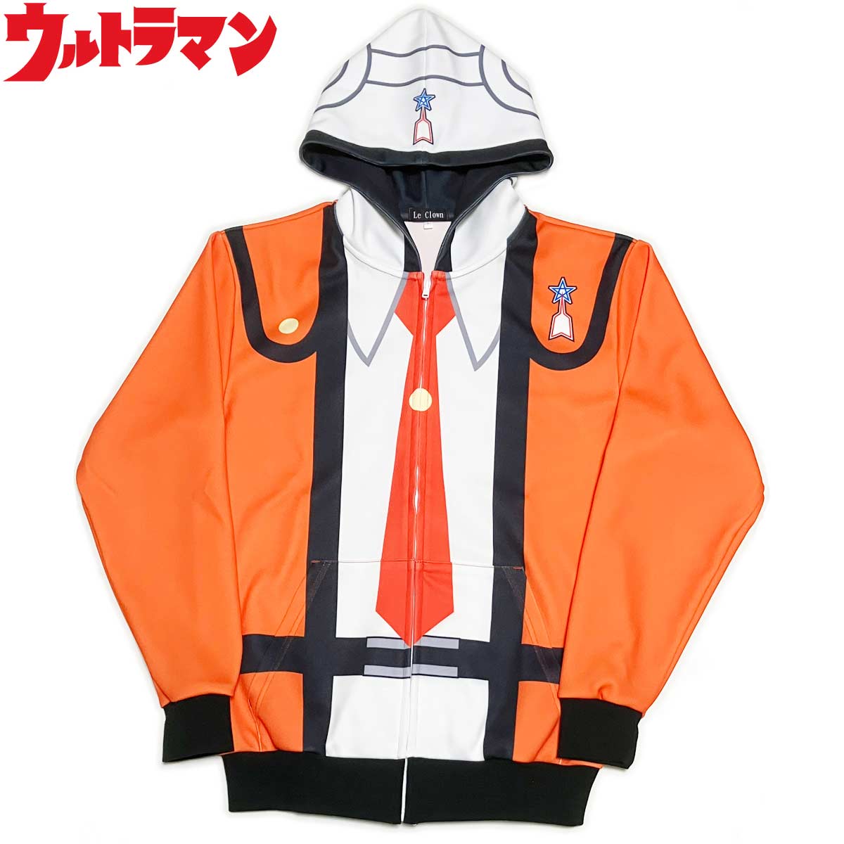 ウルトラマン 防衛隊 ロゴ柄 プレミアムバンダイ Lサイズ フード付き