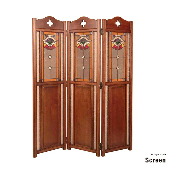 楽天市場】【送料無料】 北欧風 パーテーション 3連 アンティーク風